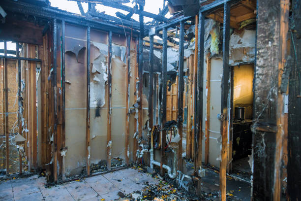 Professional Fire Damage Removal technician working in Eatons Neck, NY